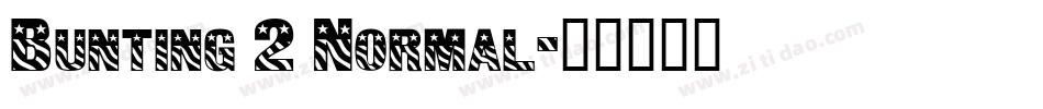 Bunting 2 Normal字体转换